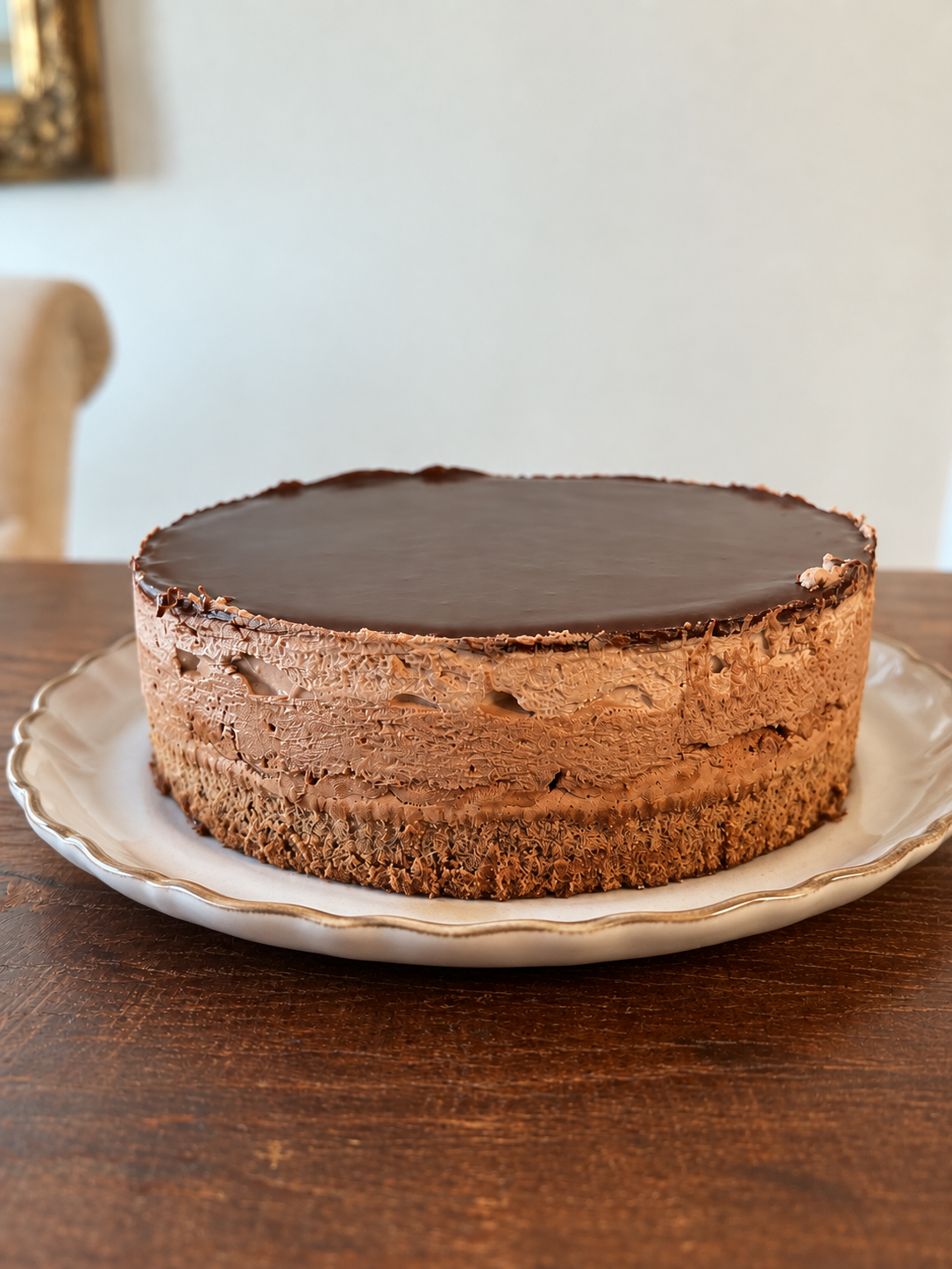 Chocolate mousse cake