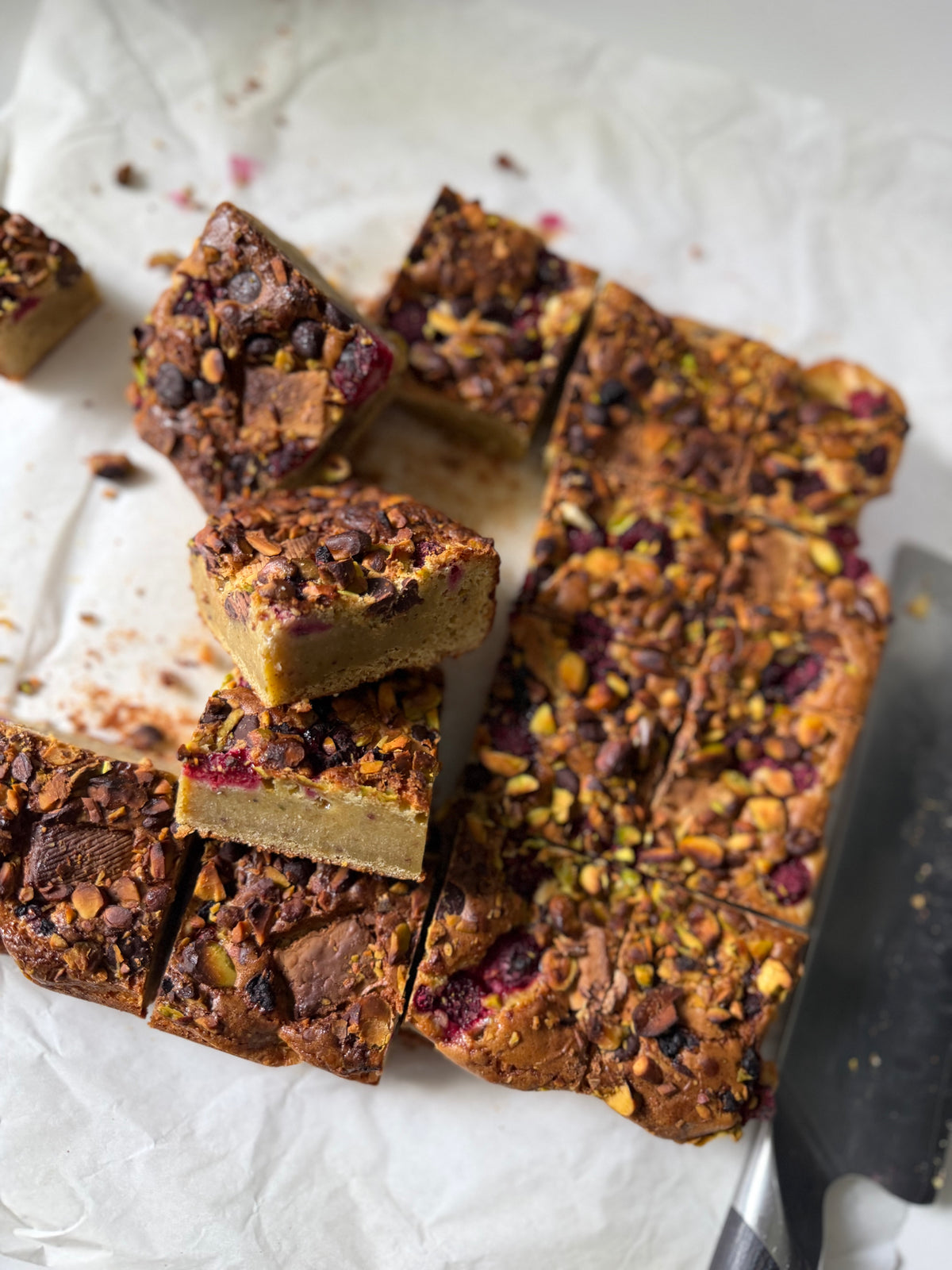 Pistacho brownies- chalav Israel