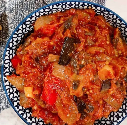 Roasted Eggplant and Red Bell Pepper Spread Rich and Savory