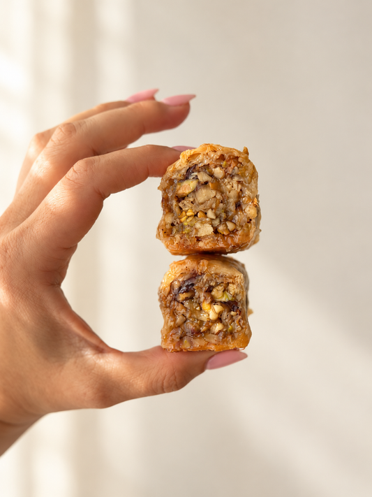 Pistachio & Walnut Baklava Rolls